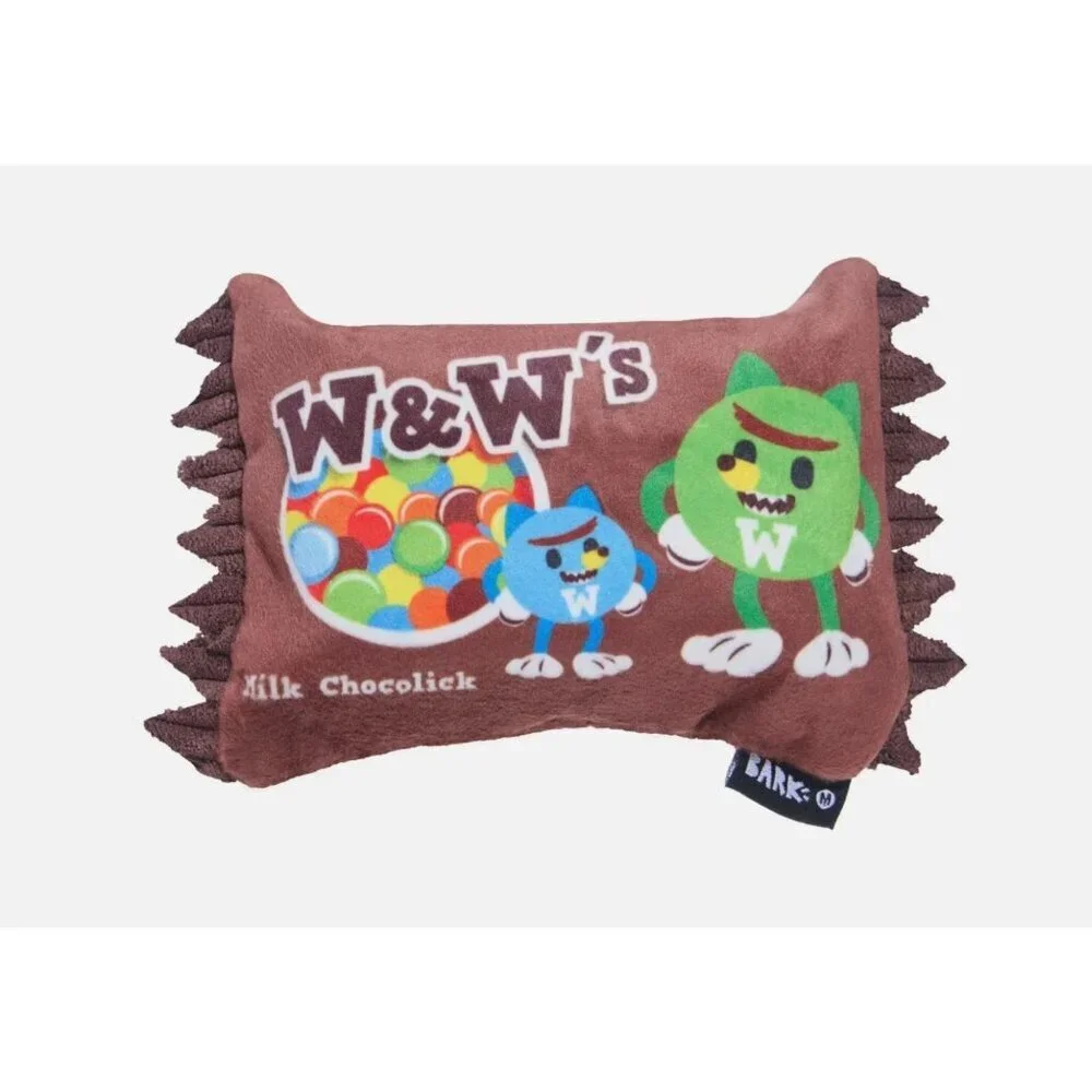 BARK Afraid of the Bark Halloween W & W's Candy Food Shaped Plush Dog Toy